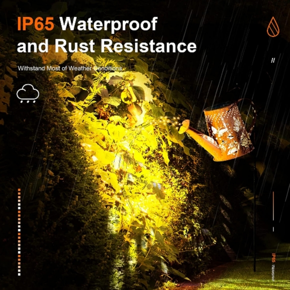 Solar Watering Can Led string Lights - Picture 3 of 10